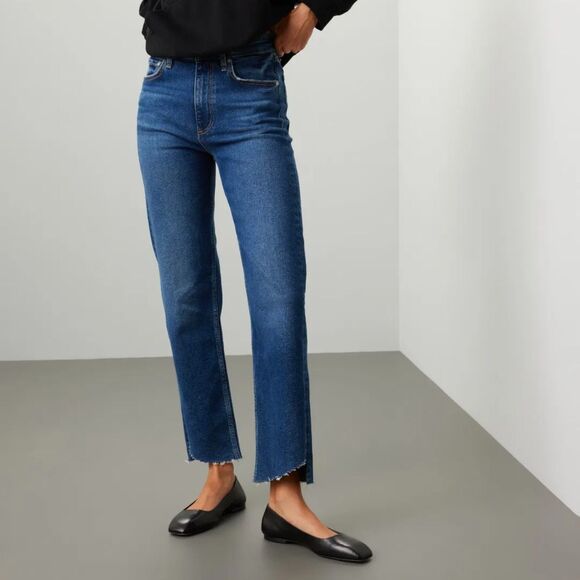 rag & bone Denim - NEW Rag & Bone Harlow Mid-Rise Straight Leg Jeans in Marine Size 28